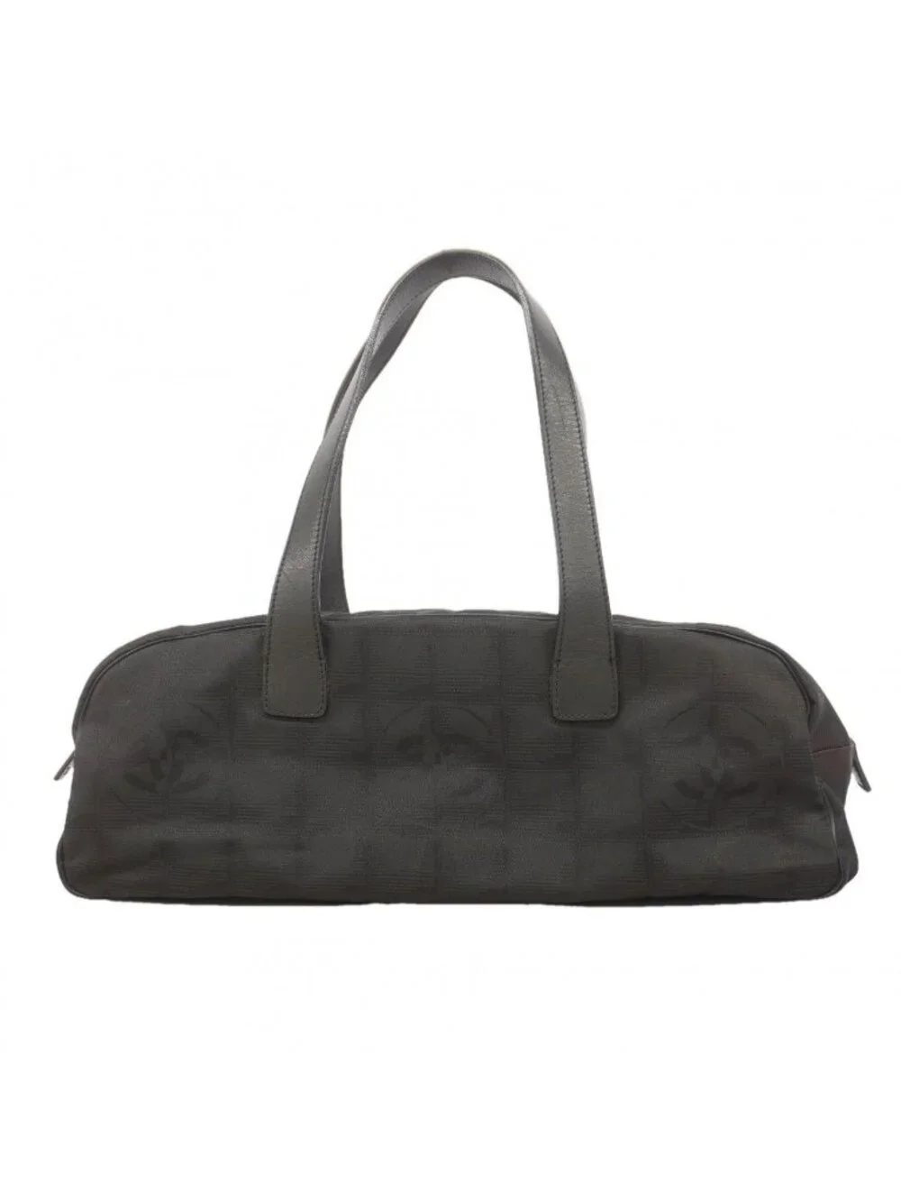 Chanel Handbag New Travel Nylon Black Silver